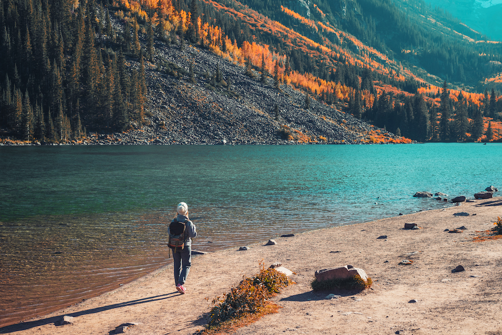 aspen hiking, maroon bells hike